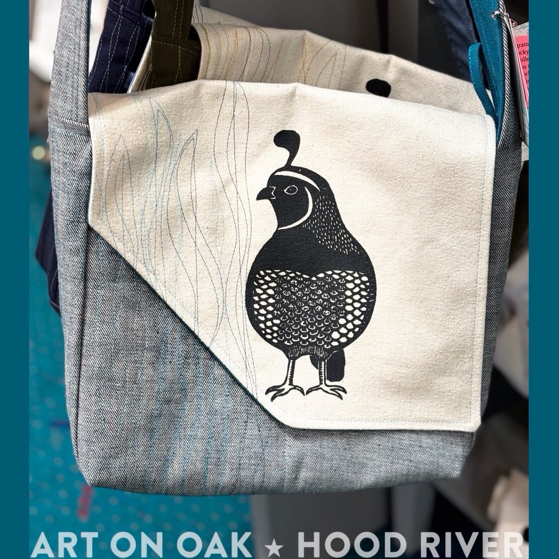 Today is the “Christmas Bird Count” in Hood River! @oregonbirding. If you aren’t outside counting our avian friends, come on by Art On Oak to see how many you can find in the gallery. Here are just a few of them: Roslyn Girdham’s hand printed quail messenger bags @gentlehorsecreations, Jordan Kim’s collage songbird @found and rewound, Kathleen Duncan’s tiny turned-wood birdies www.kathleenduncan.com, Elizabeth See’s expressive watercolor stork @elizabeth.see.5, and Rebecca Brochu’s sweet ceramic owls @onlyforclay. We’re at 210 Oak St., Hood River, OR, open every day of the week from 10:00 a.m. to 5:00 p.m. “The friendliest gallery in the Gorge.” #birds #birdart #oregonartist #artgallery #visithoodriver