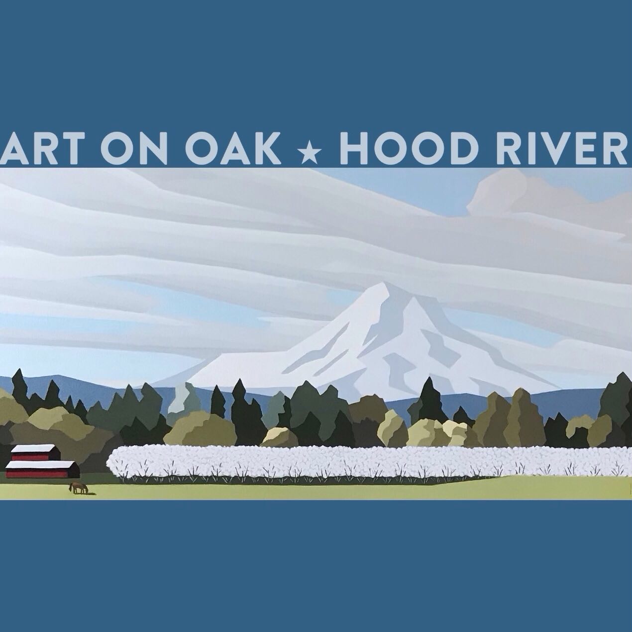The artists have been announced for the Gorge Artists Open Studios @gorgeartist! Five of our fabulous creators have been chosen to be on the tour: painters Nancy Houfek Brown @artistnancyhoufekbrown, Rachel Harvey @rachelharveyart, and Elizabeth See @elizabeth.see.5, ceramic artist Rebecca Brochu @onlyforclay, and printmaker Roslyn Girdham @gentlehorsecreations. Mark your calendars for May 1, 2, and 3, 2026, for the TWENTIETH year of this amazing event. Be sure to stop by the gallery beforehand to see more of their work. Art On Oak is at 210 Oak St., Hood River, OR. We’re open every day of the week from 10:00 a.m. - 5:00 p.m. “The friendliest gallery in the Gorge.” #fineart #ceramicartist #printmaking #oregonartist #visithoodriver